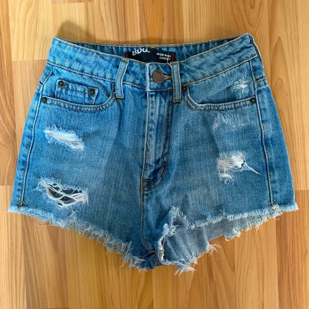BDG Cheeky High Rise Denim Shorts